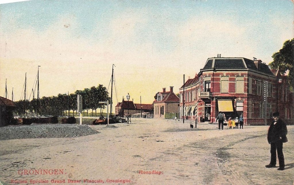 703-175-023 Groningen Hoendiep, Ophalen of Verzenden, Voor 1920, Groningen