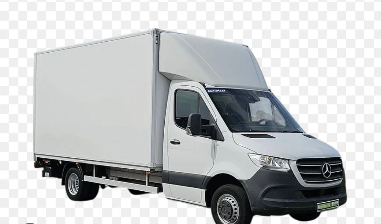 Bakwagen met klep te huur 150 km vrij