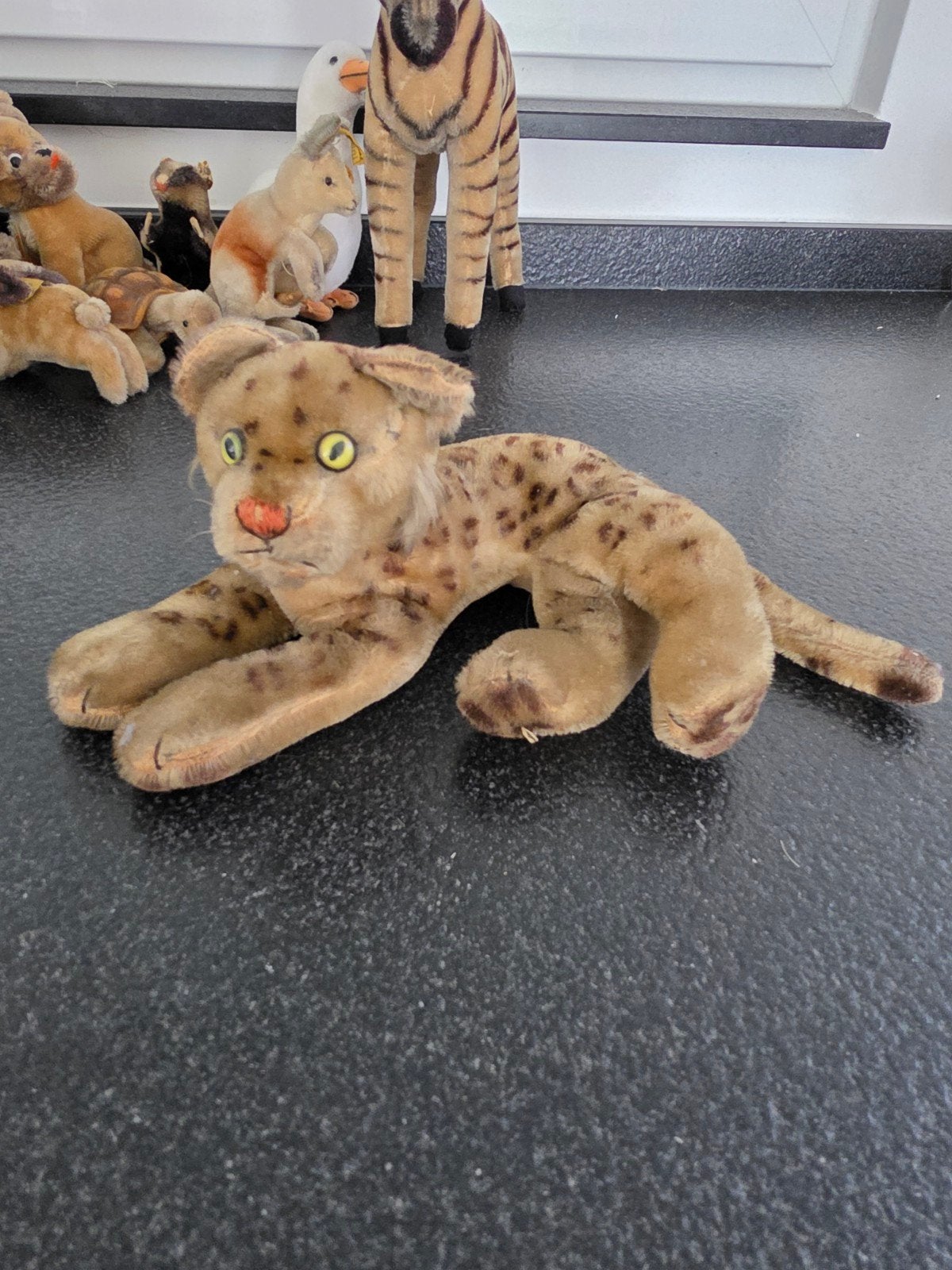 Steiff luipaard ocelot. zonder knop en labels. jaren 60, Verzamelen, Ophalen of Verzenden, Zo goed als nieuw