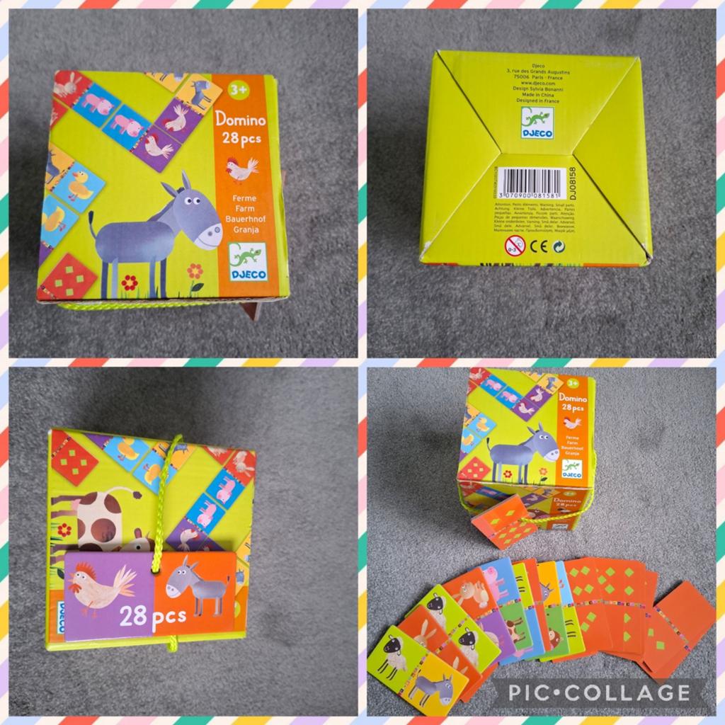 Djeco Boerderij Domino - Compleet en erg Leuk!, Kinderen en Baby's, Speelgoed | Educatief en Creatief, Ophalen, Zo goed als nieuw