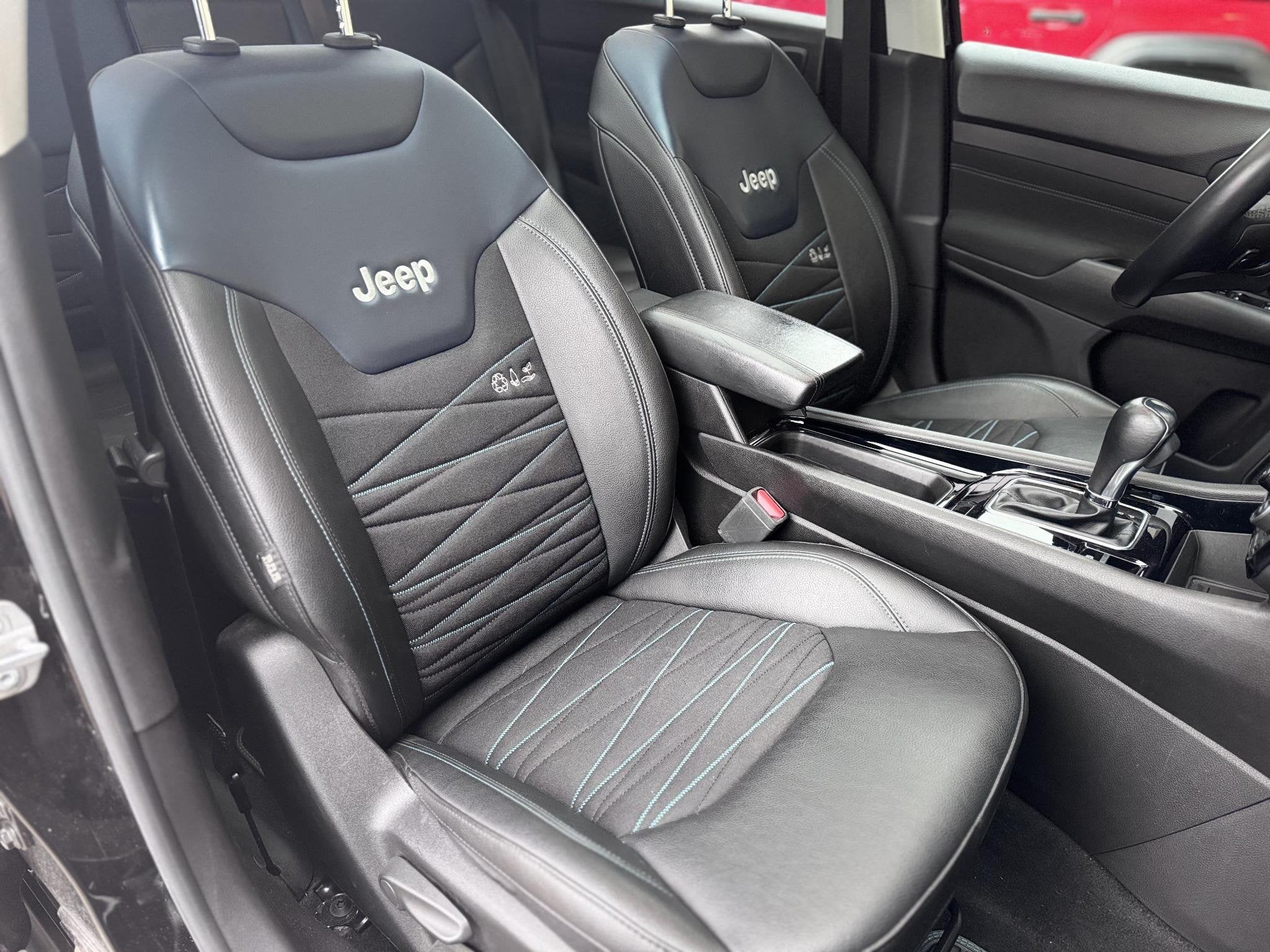 Jeep Compass 1.5T e-Hybrid Upland | 360° Camera | Panoramis, Auto's, Gebruikt, 4 cilinders, Leder en Stof, Zwart