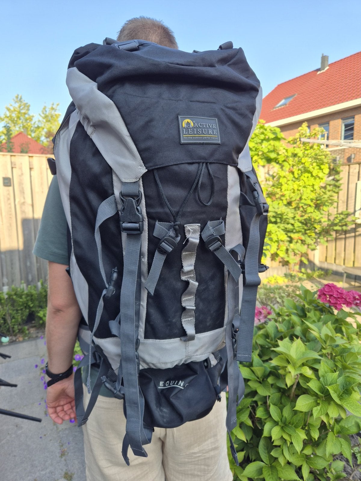 Zeer nette Active Leisure backpack (75 liter!), Ophalen, 30 cm of meer, Zwart, Zo goed als nieuw