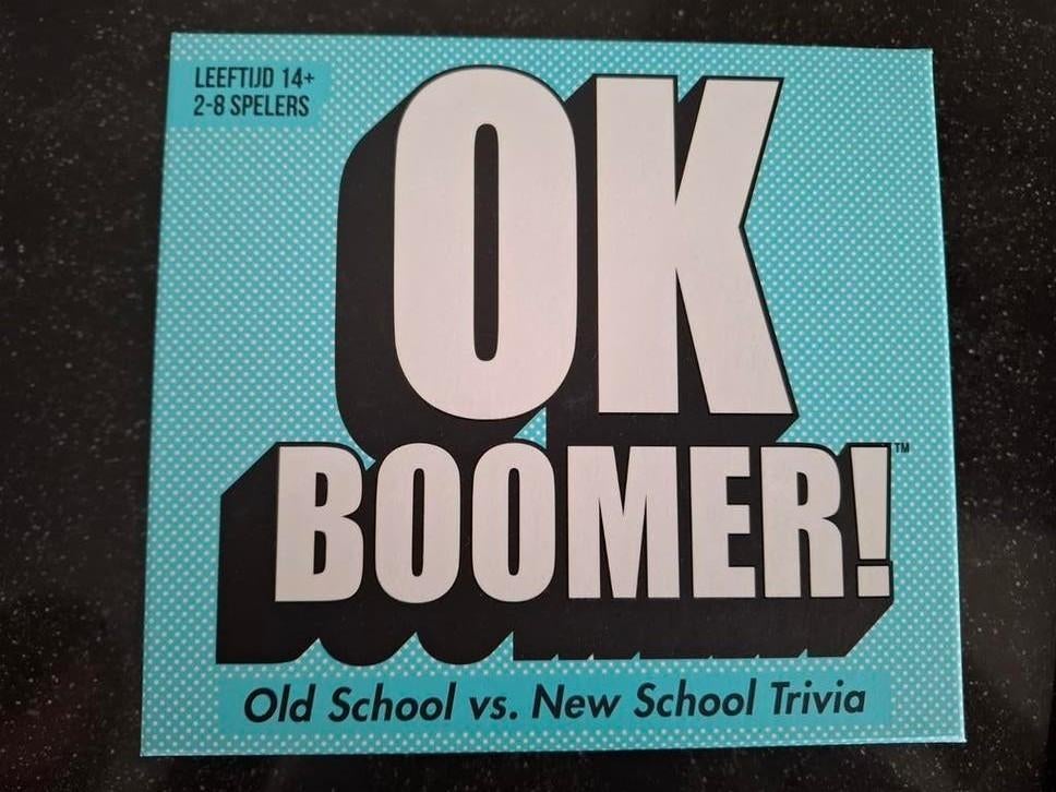 OK Boomer! Old School vs. New School Trivia Spel, Vijf spelers of meer, Ophalen of Verzenden, Zo goed als nieuw, Goliath