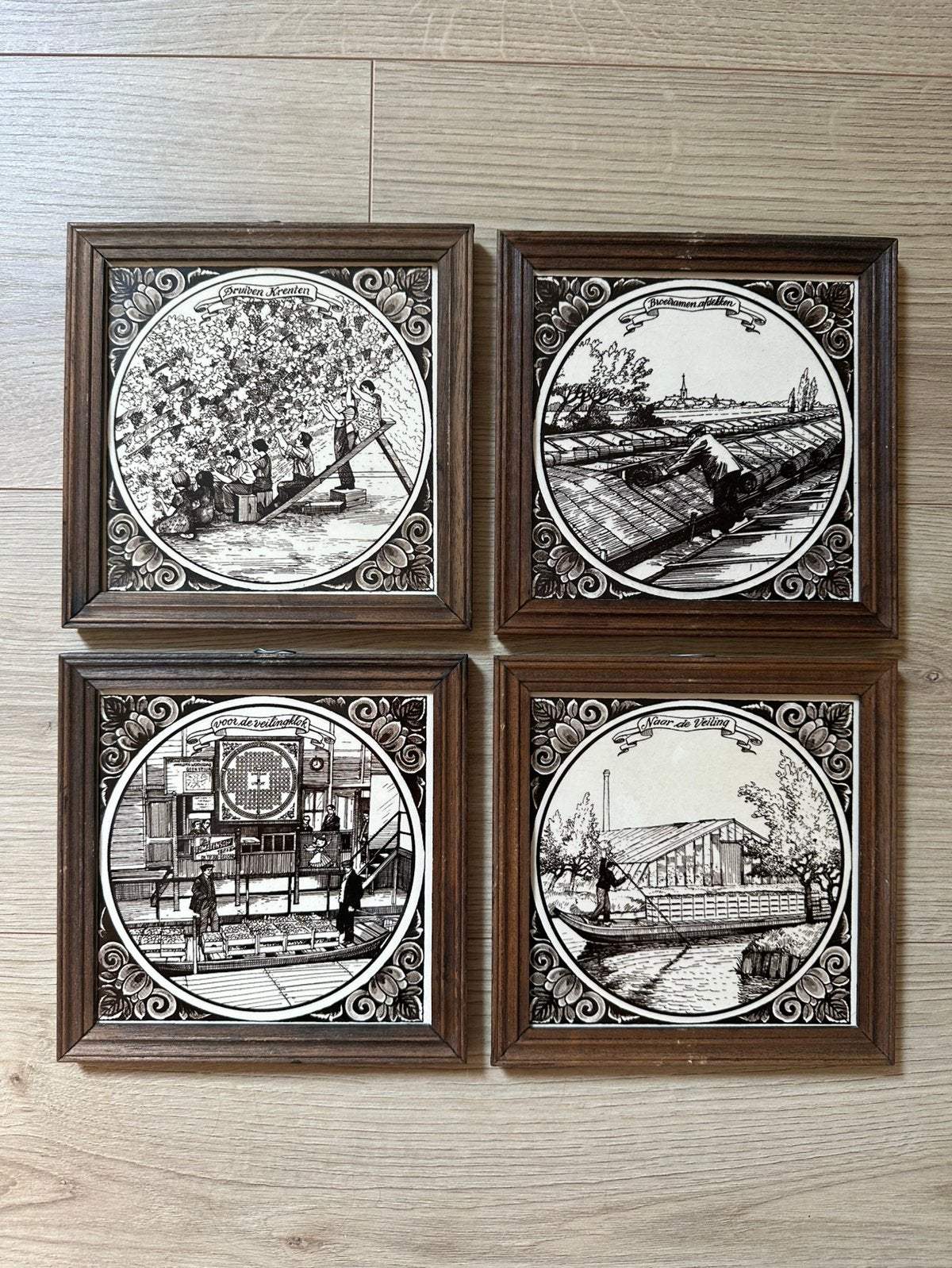 Oud-Hollandse tegels 4x, Ophalen of Verzenden