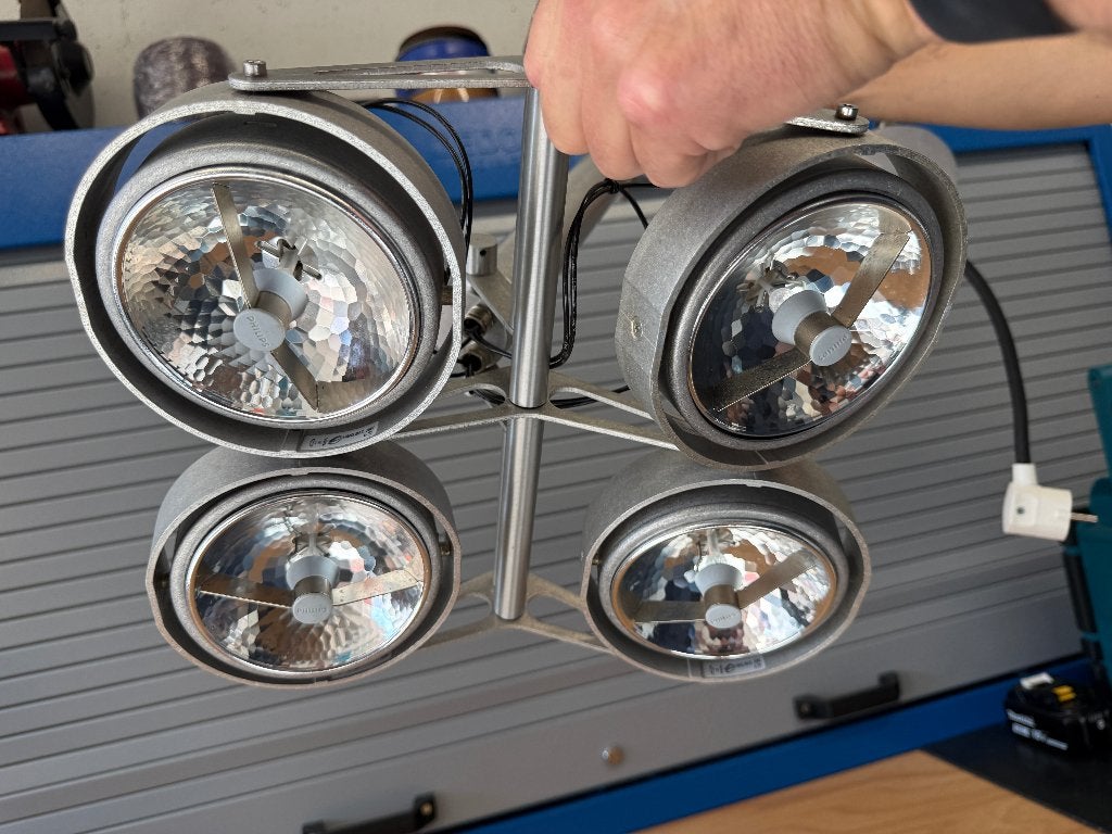 Modular Lighting Instruments Nomad – 4 spots – design, Ophalen, Halogeen, Gebruikt, Overige merken