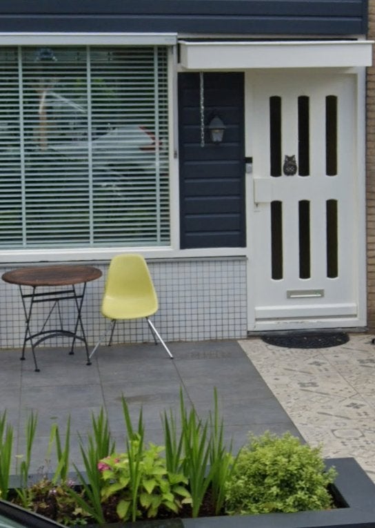 Massief hardhouten voordeur met glas – 93 x 212 cm, Ophalen, Gebruikt, 80 tot 100 cm, Buitendeur