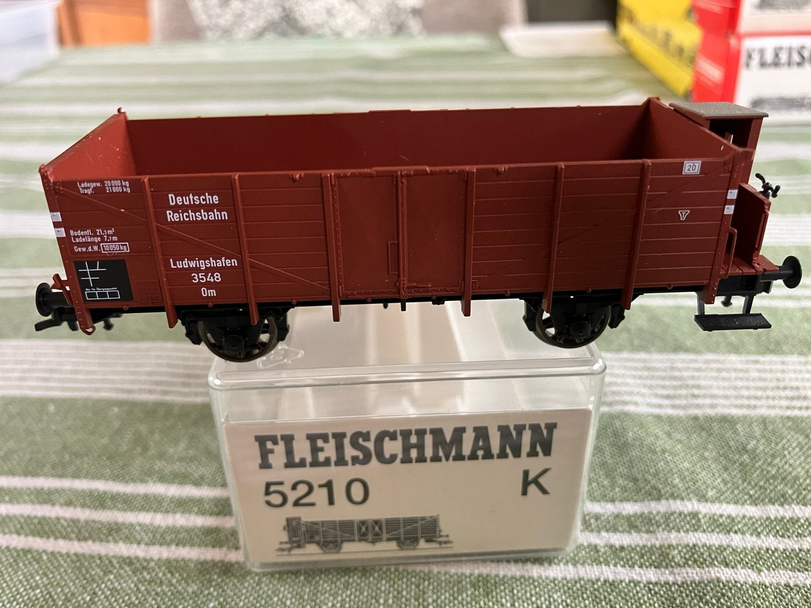 Fleischmann 5210 K Goederenwagon Deutsche Reichsbahn, Gelijkstroom, Fleischmann, Wagon, Ophalen of Verzenden