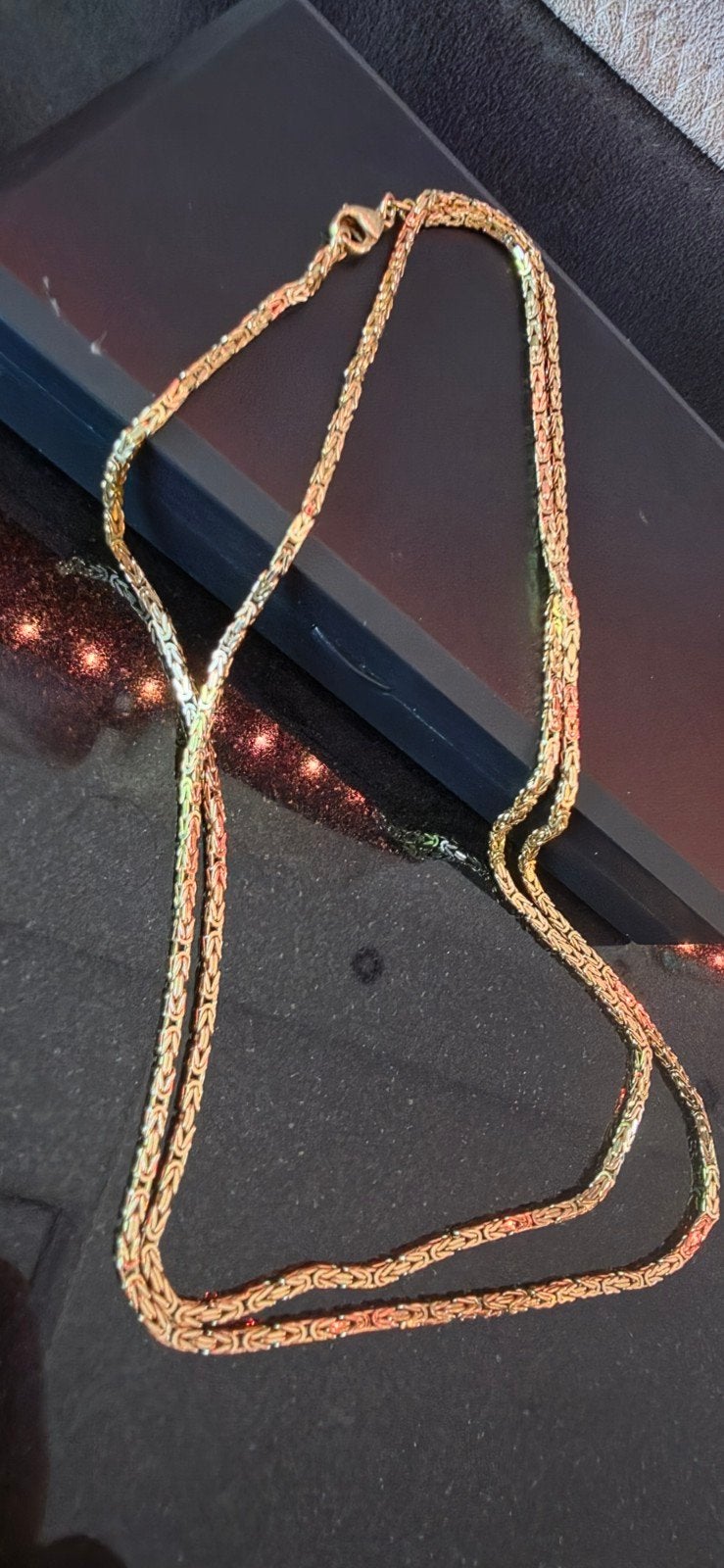 gouden koningsketting 14k, Sieraden, Tassen en Uiterlijk, Kettingen, Ophalen, Zo goed als nieuw, Goud, Goud