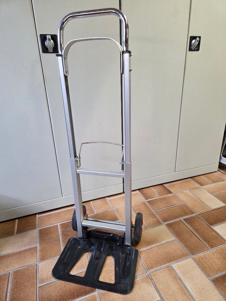 Steekwagen inschuif- klapbaar 70 kg, Doe-het-zelf en Verbouw, Minder dan 60 liter, Ophalen of Verzenden, Gebruikt, Steekwagen