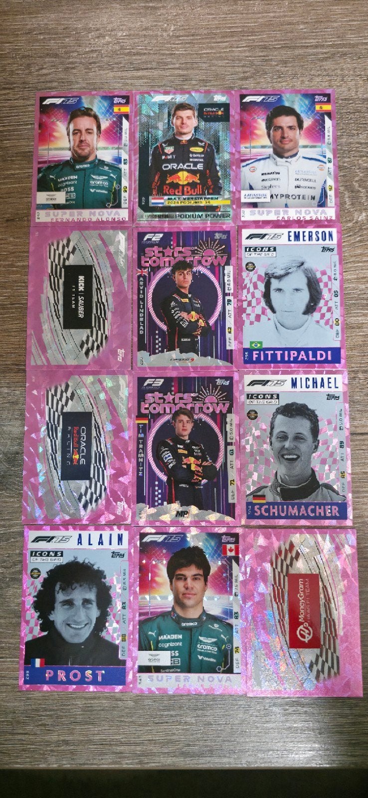 F1 Topps Turbo attax Formule 1 pink mirror foil Kaarten, Ophalen of Verzenden, Zo goed als nieuw, Formule 1