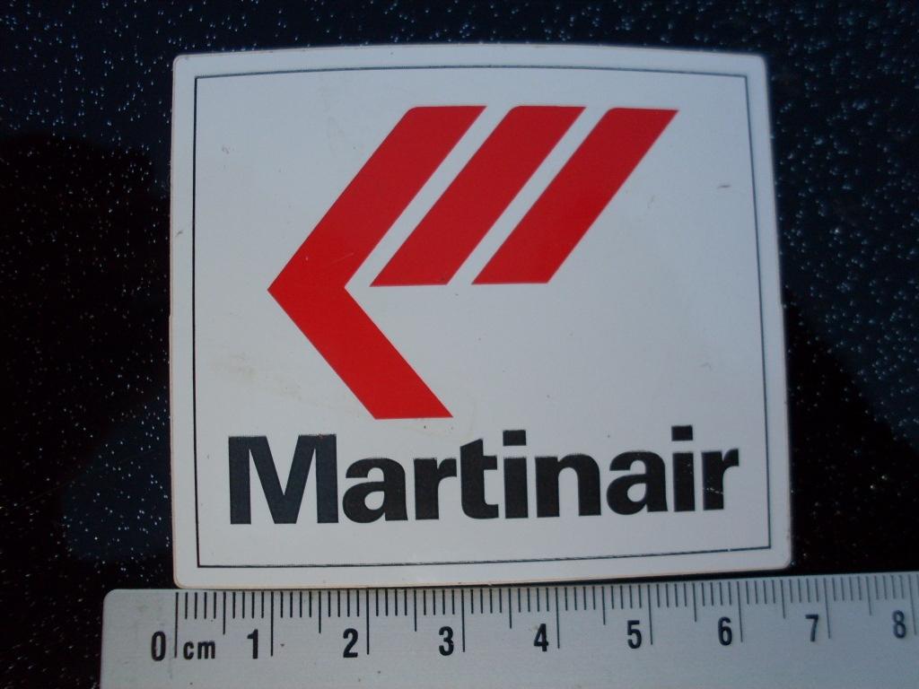 sticker Martinair logo klein - middel, Verzenden, Zo goed als nieuw, Merk