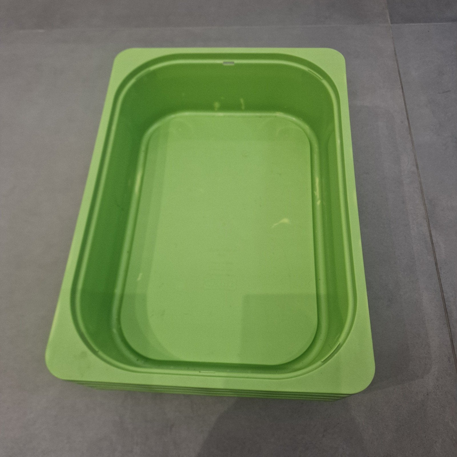 5x Groene IKEA Trofast Bakken 42x30x10 cm, Ophalen, Zo goed als nieuw, Groen, Kunststof