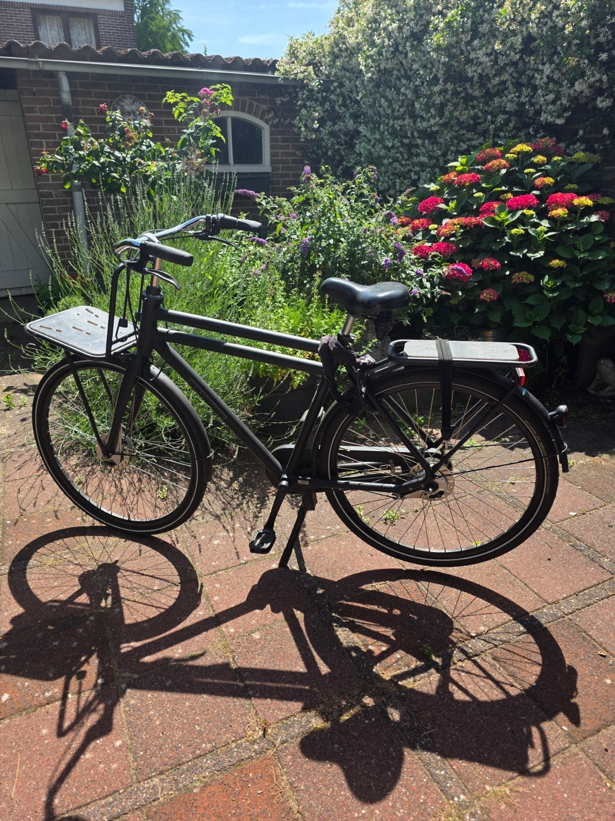 Stevige Transportfiets met Voordrager en handrem, Ophalen