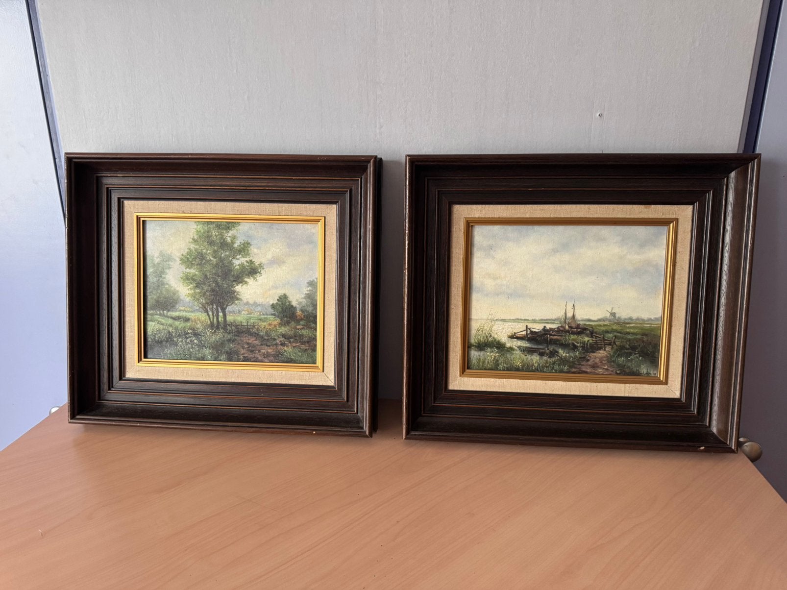 2 schilderijen handgeschilderd, Ophalen