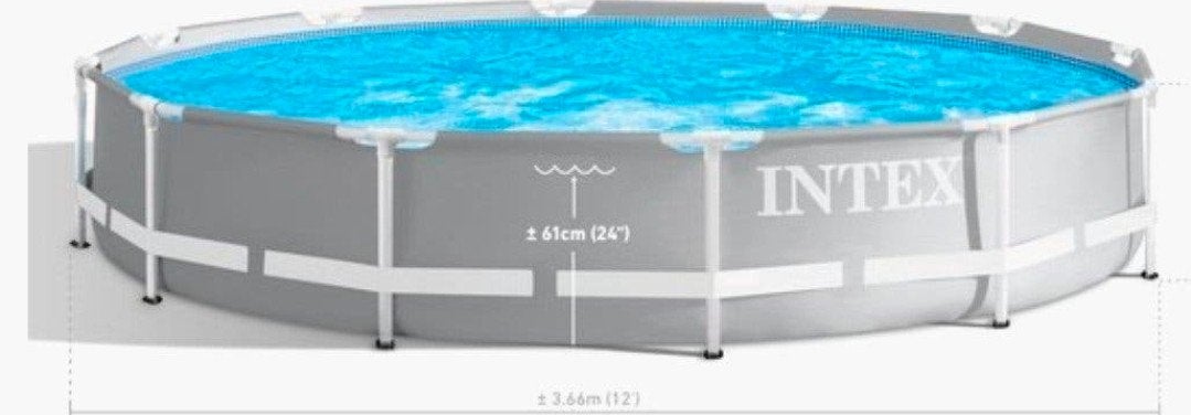 Intex Opzetzwembad 366x76 cm met Zandfilterpomp, Ophalen of Verzenden