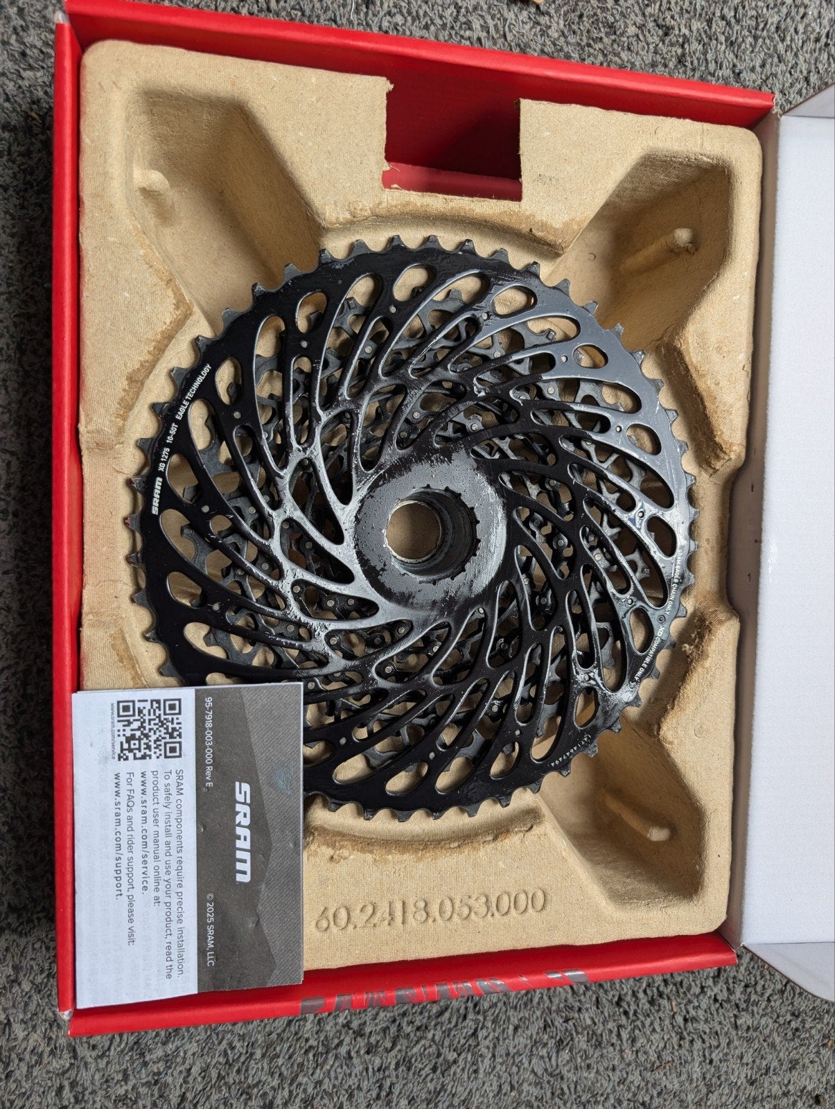SRAM GX Eagle XG-1275 cassette met ketting, Fietsen en Brommers, Fietsonderdelen, Ophalen of Verzenden, Gebruikt