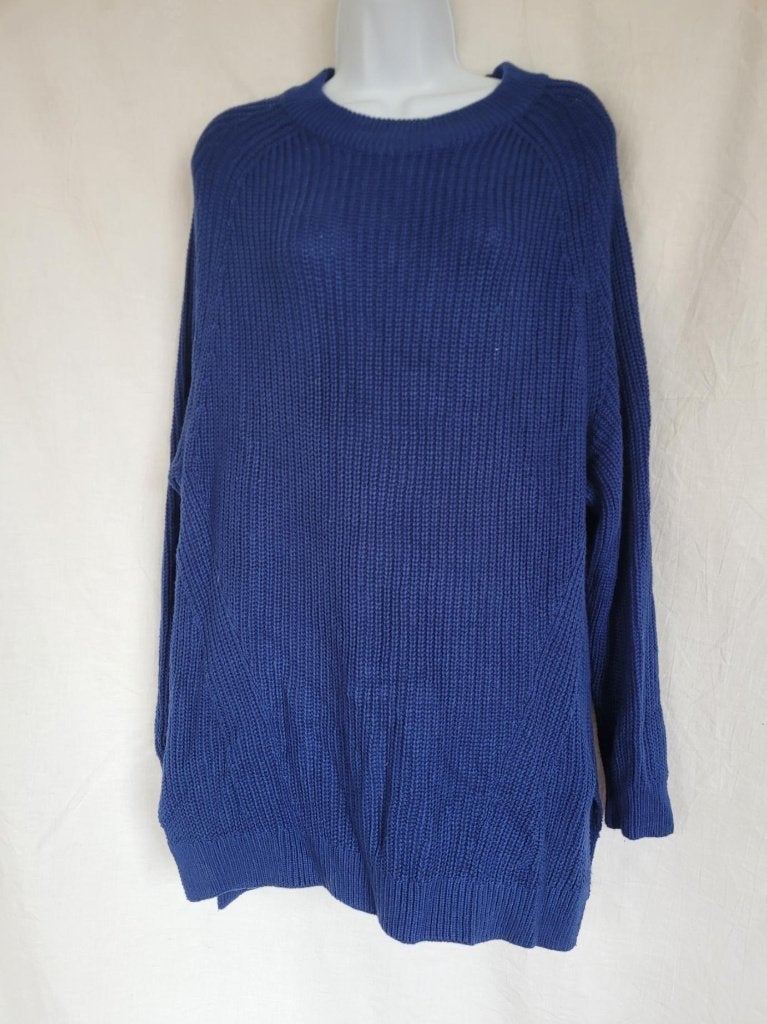 Leuke blauwe gebreide trui mt S merk Divided, Blauw, ., Ophalen of Verzenden, Zo goed als nieuw