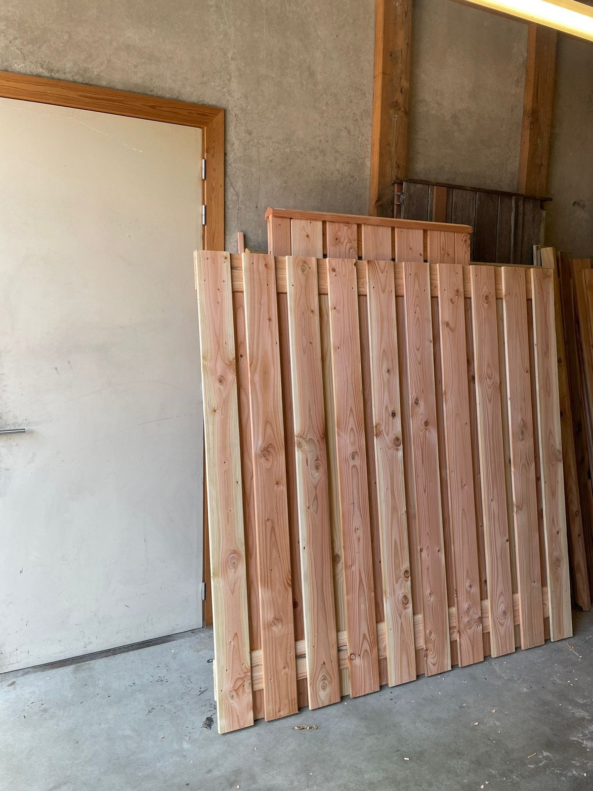 Actie!  Schutting douglas geschaafd, 21-planks, 180x180 cm, 1 tot 2 meter, Minder dan 3 meter, Nieuw, Ophalen of Verzenden