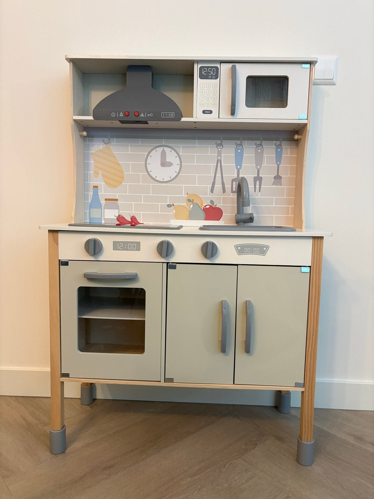 Speelgoed keuken met veel accessoires, Kinderen en Baby's, Ophalen, Zo goed als nieuw, Hout, Speelkeuken