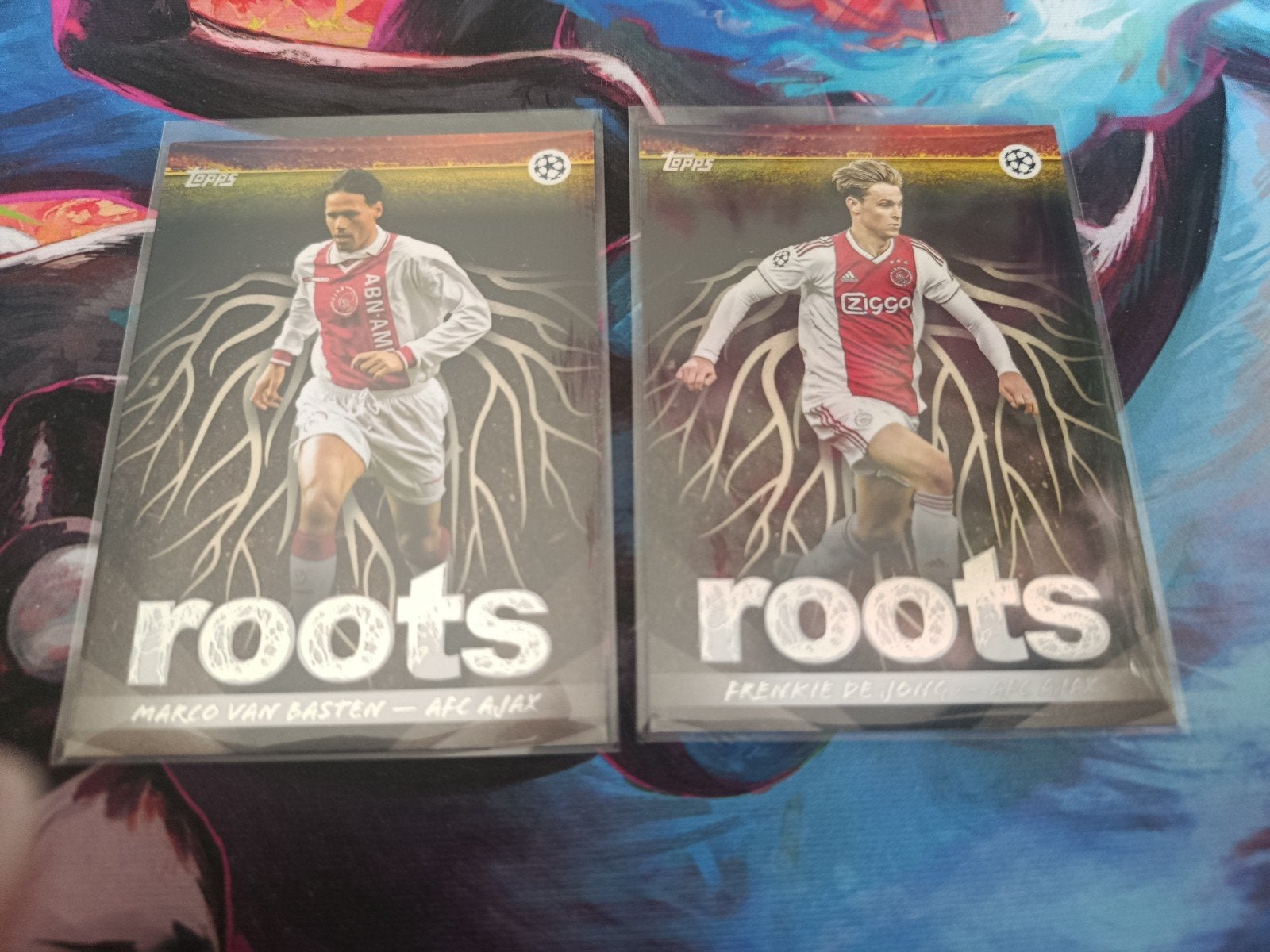 Topps UCC Flagship Marco van Basten en Frenkie de Jong Ajax, Ophalen of Verzenden, Nieuw, Ajax, Poster, Plaatje of Sticker