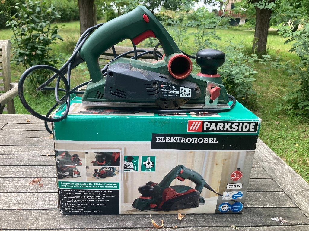 Parkside 750 W elektrische schaaf PEH 30, --, Ophalen of Verzenden, Zo goed als nieuw, --