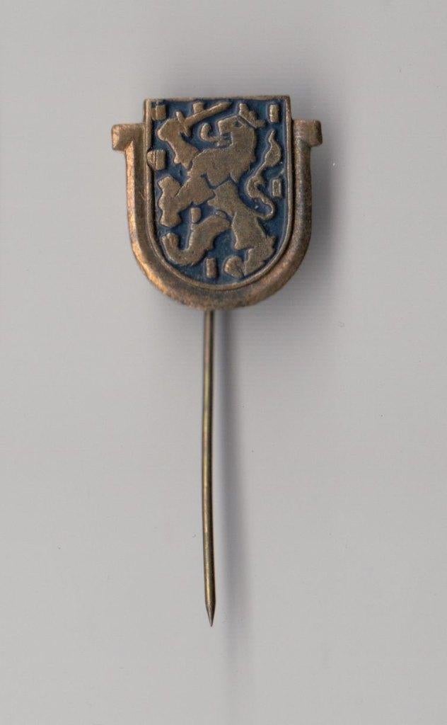 Nederlandsche Unie Leeuw Anti-NSB versie A speldje, Verzamelen, Niet vindbaar, Niet vindbaar, Nederland, Embleem of Badge