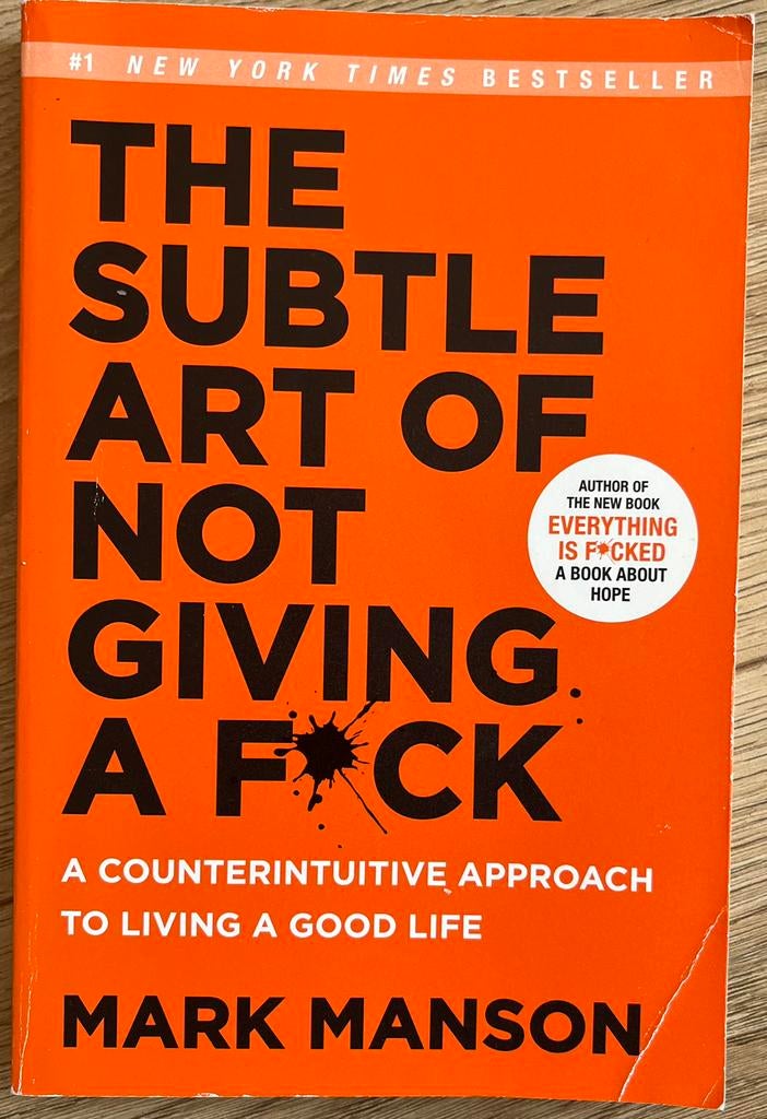The subtle art of not giving a f*ck, Boeken, Ophalen of Verzenden, Gelezen