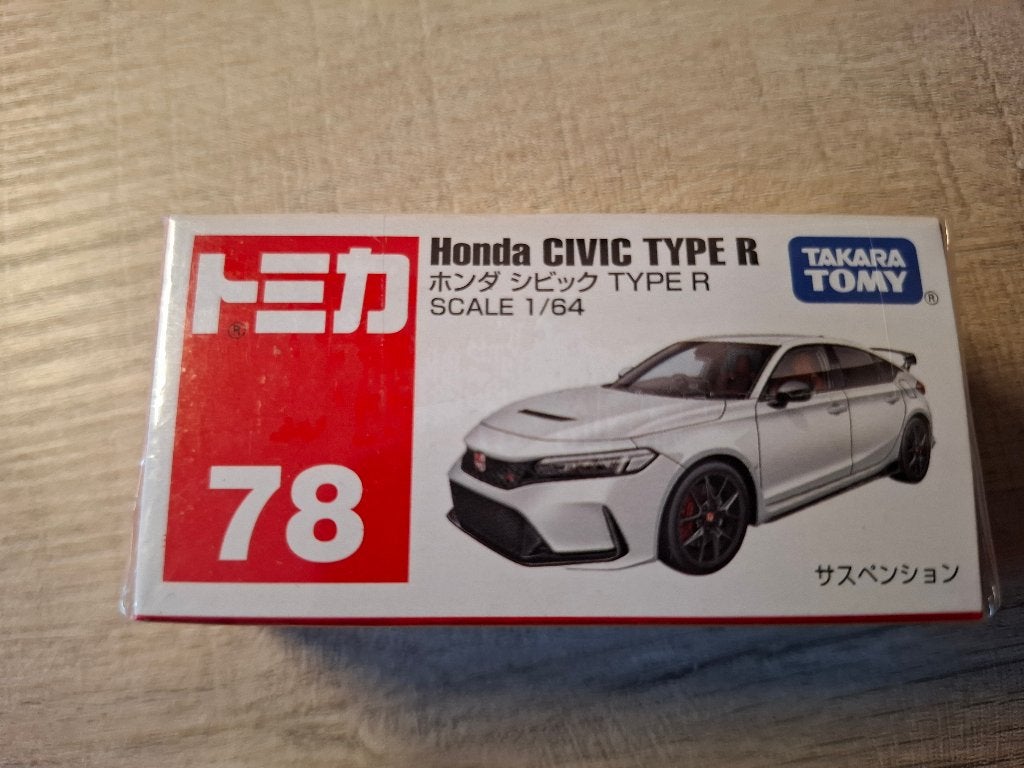 Tomica 78 - Honda Civic Type R [wit] 1/64 MIB, Ophalen of Verzenden, Nieuw, Auto