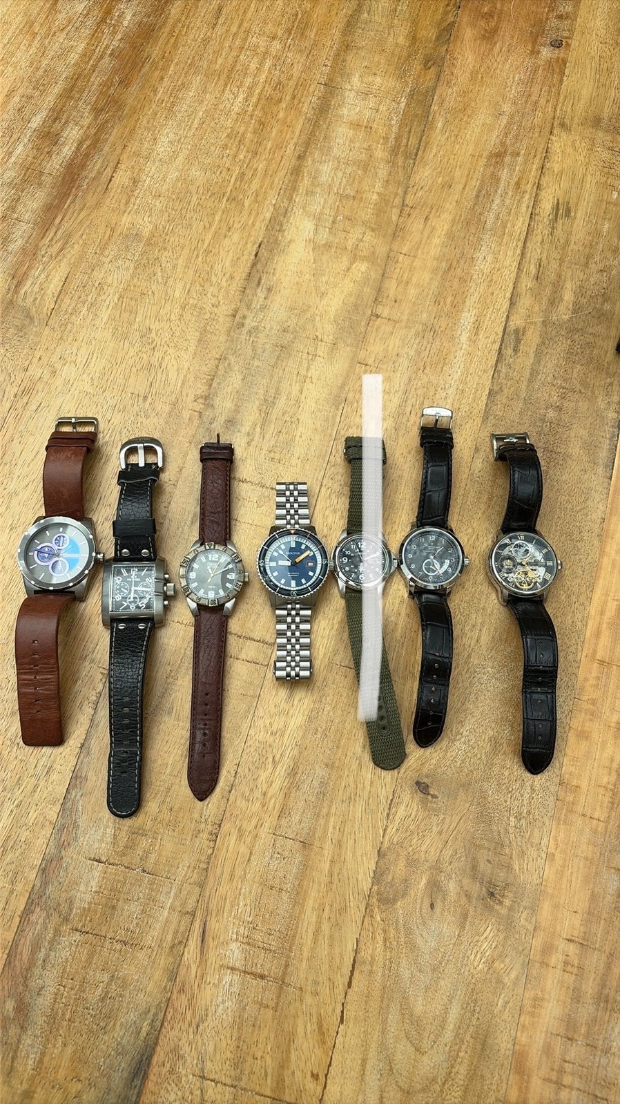 Aangeboden diverse herenhorloges zie beschrijving, Sieraden, Tassen en Uiterlijk, Horloges | Heren, Overige merken, Overige materialen