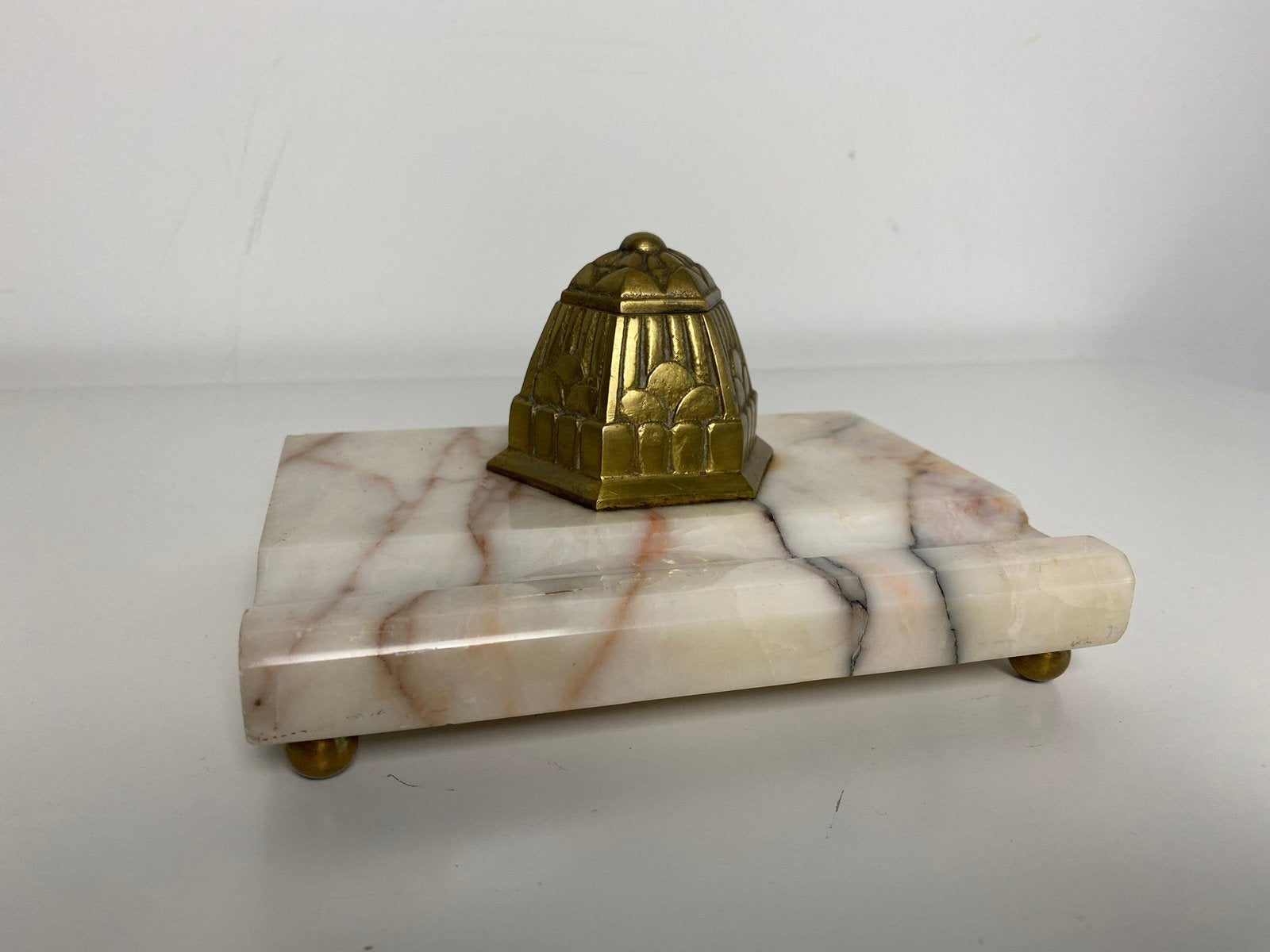 Antieke Art Deco inktpot, Ophalen of Verzenden