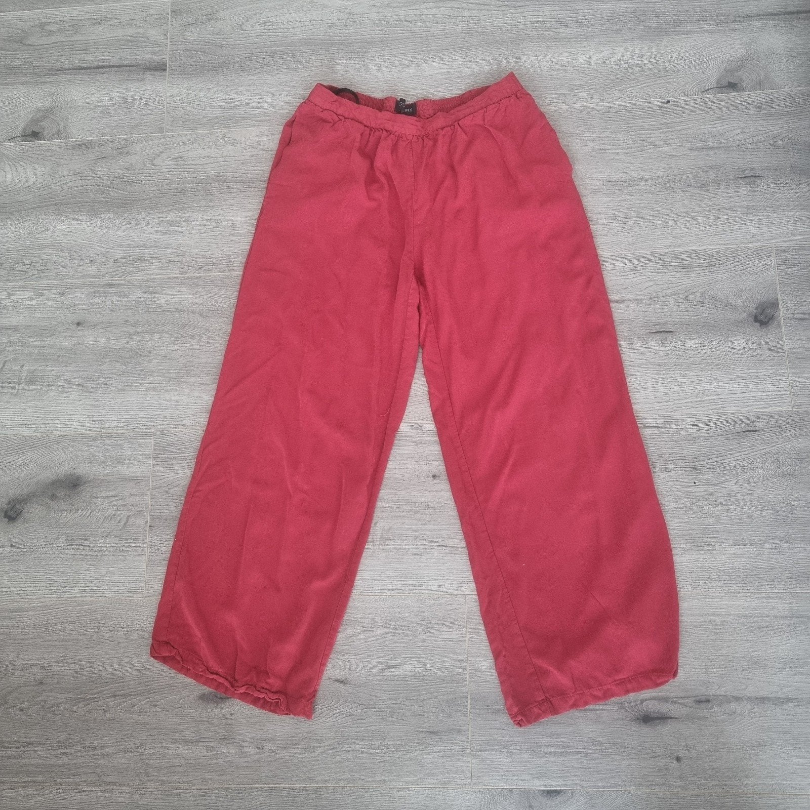 Bodyflirt Rode Luchtige Wide Leg Broek – Maat M, Maat 38/40 (M), Ophalen of Verzenden, Lang, Gedragen