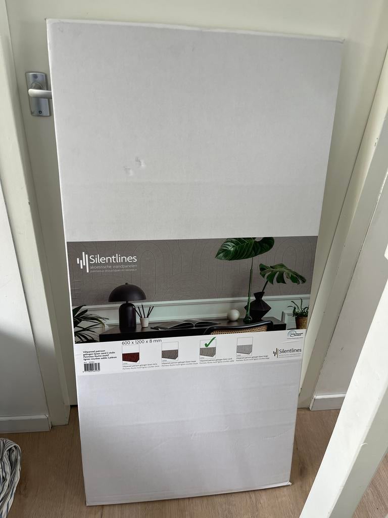 Silentlines Viltpaneel Karwei - Nieuw in Doos kleur zand, Textiel, Zo goed als nieuw, Wandbord of Wandpaneel, Modern