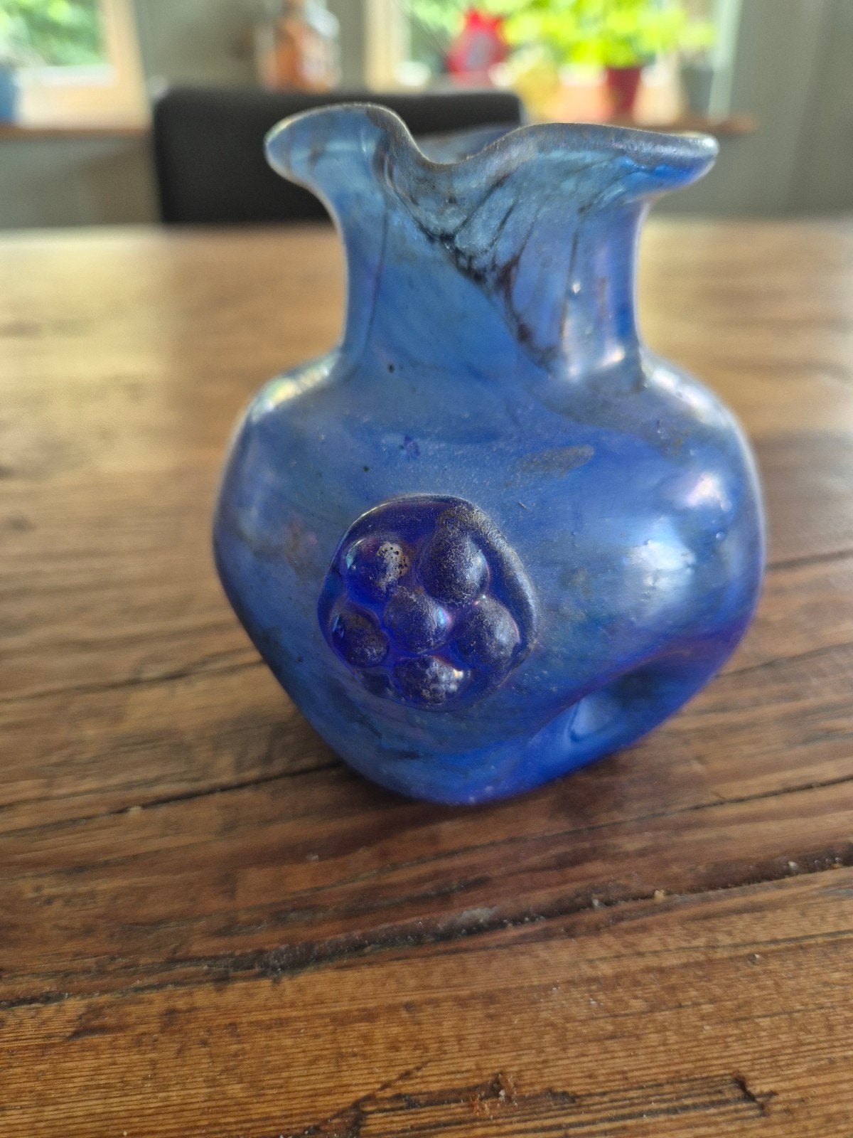 Oud glazen vaasje  bodemvondst ?, Antiek en Kunst, Antiek | Vazen, Ophalen of Verzenden