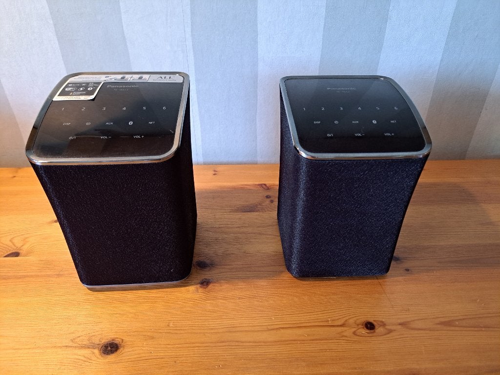 2 Panasonic SC ALL2 speakers, Overige merken, Gebruikt, Ophalen of Verzenden, Minder dan 60 watt