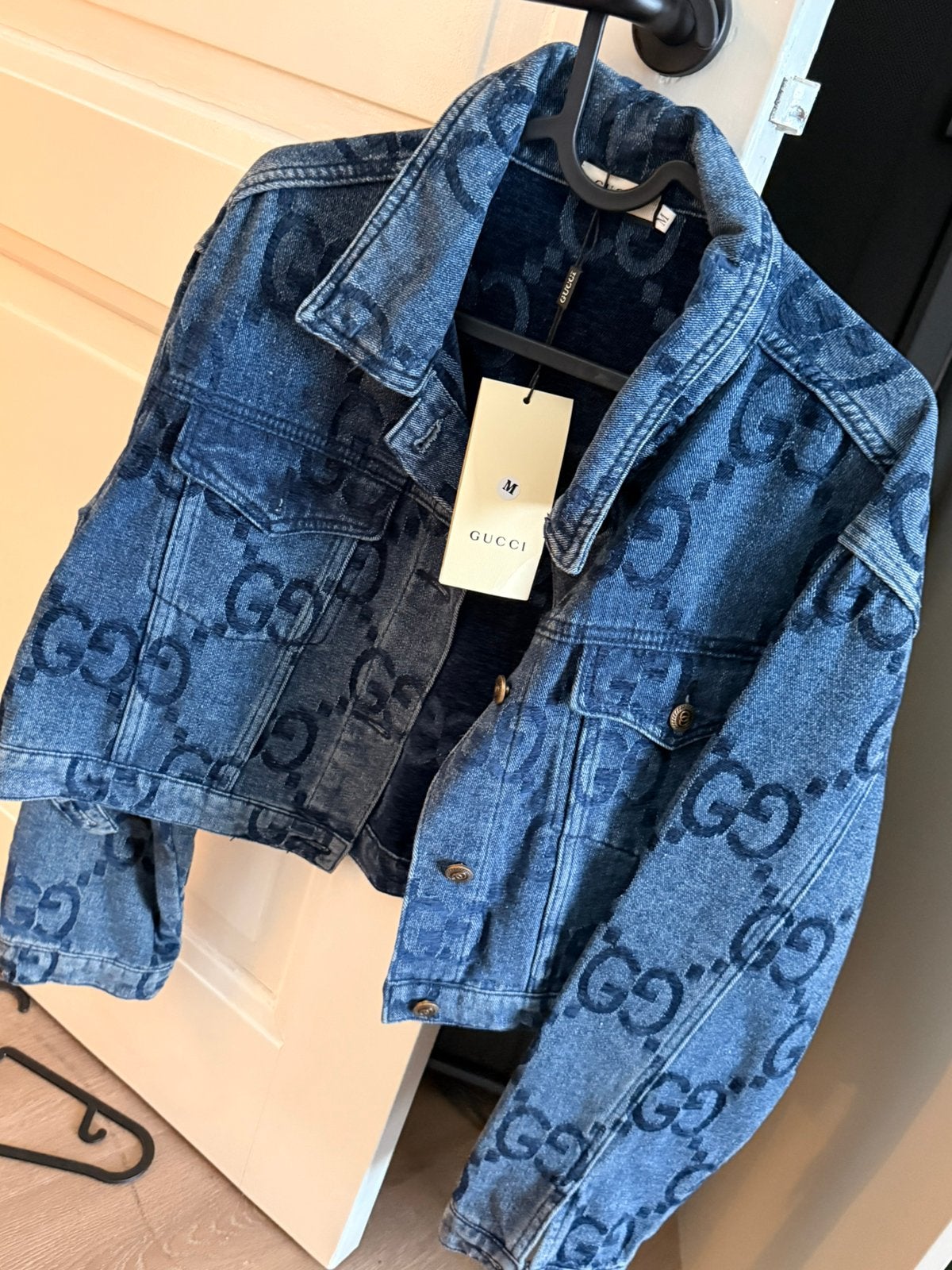 Gucci jas maat M spijker, Ophalen of Verzenden, Zo goed als nieuw, Blauw