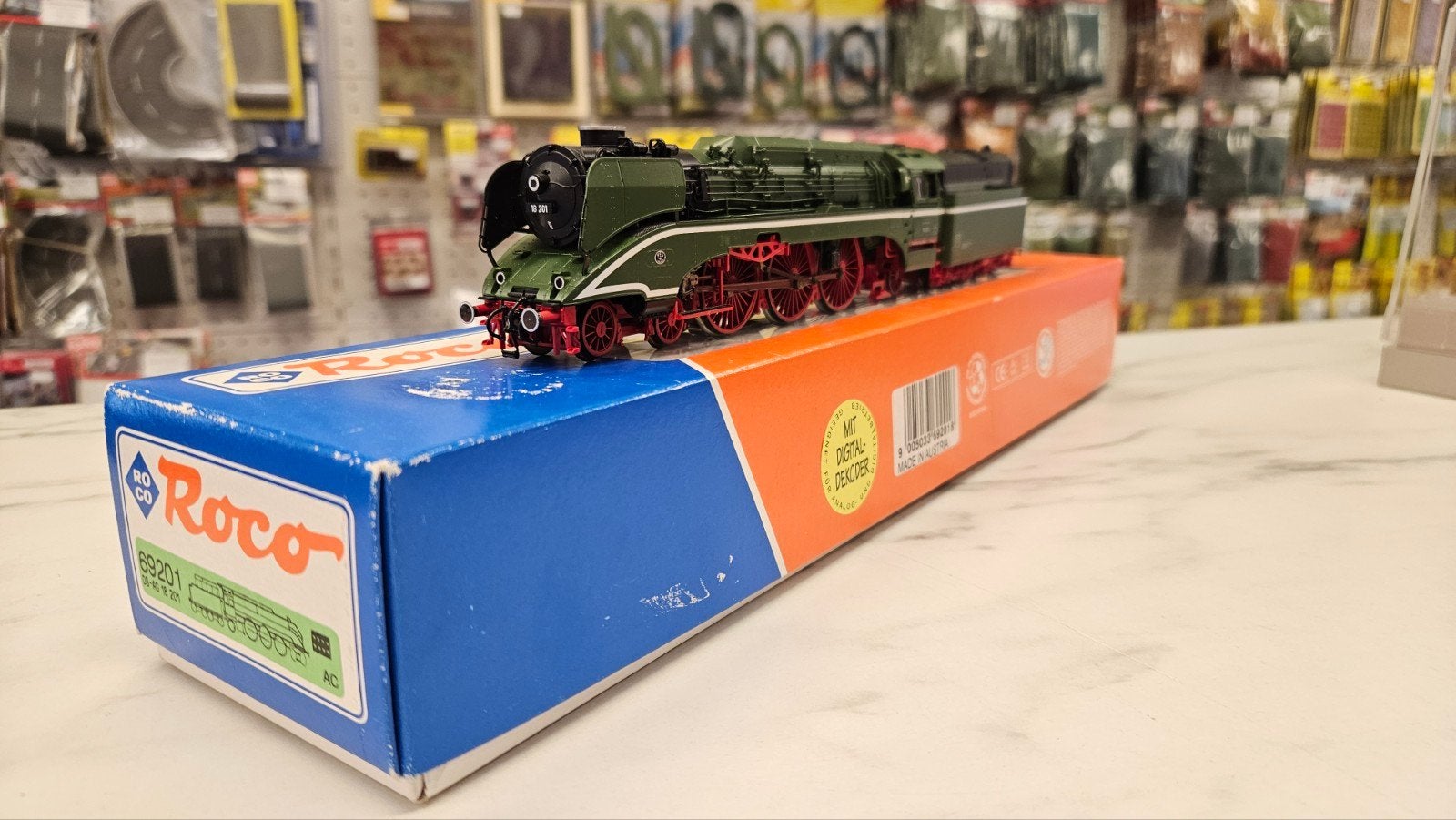 Roco 69201 Stoomlocomotief DB AG 18 201 AC Digitaal ZGAN, Wisselstroom, Locomotief, -, -