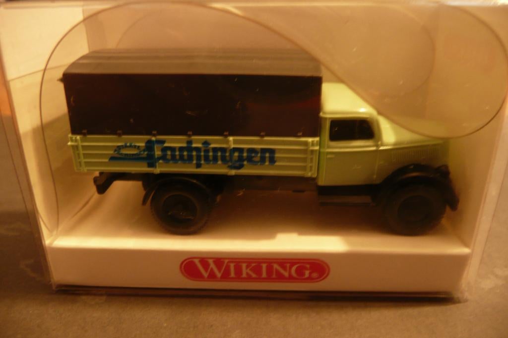 HO spoor Wiking 8400223 Opel Blitz Staatl Fachingen in OVP, Ophalen of Verzenden, Nieuw, Bus of Vrachtwagen, Wiking