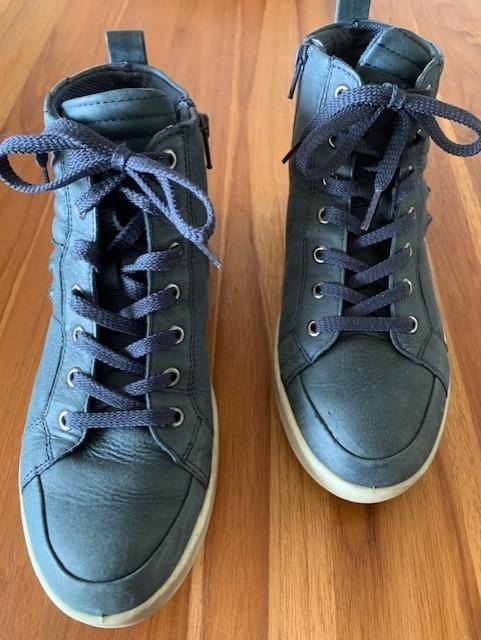 Hoge ECCO sneakers - maat 39 - blauw, Kleding | Dames, Schoenen, Ecco, Blauw, Ophalen of Verzenden, Sneakers of Gympen