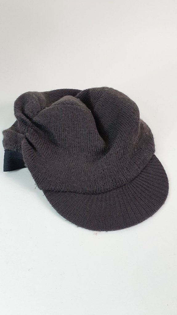 Damesmuts, pet of wollen baret, bruin. 2A9, Tweedehands verkoop, Tweedehands verkoop, Ophalen of Verzenden, Gedragen