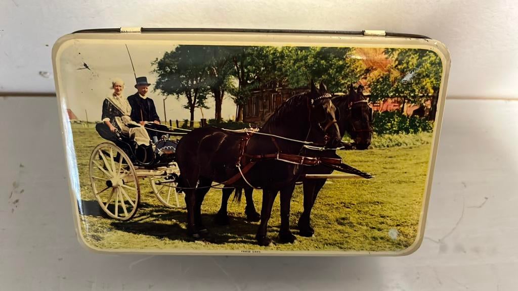 Antieke Koektrommel van Friesland, Ophalen of Verzenden, Gebruikt