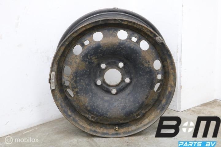 1 losse 15 inch stalen velg VW Polo 9N 6Q0601027M, Auto-onderdelen, Gebruikt, Velg(en)