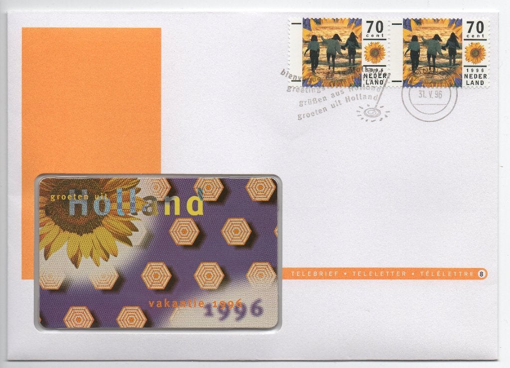 Telebrief 8, Groeten uit Holland, vakantie 1996, Ophalen of Verzenden, Nederland