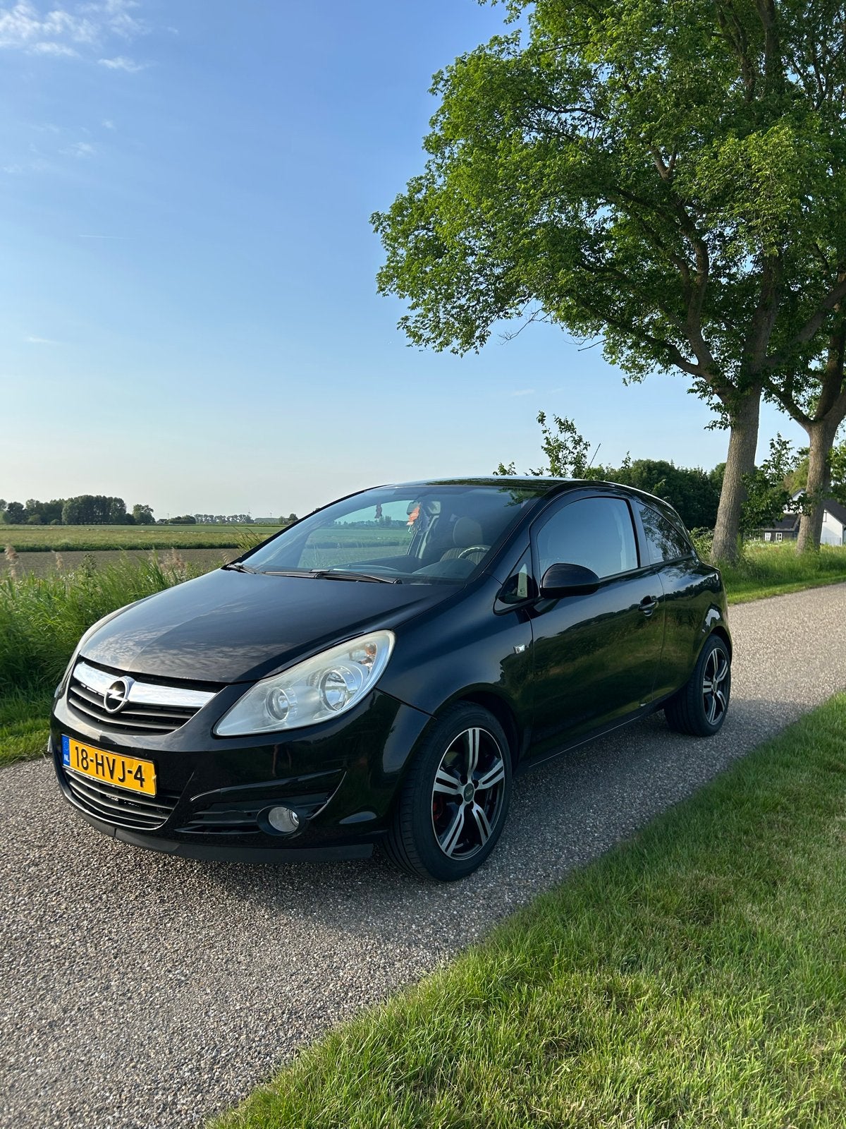 Opel Corsa Zwart, Auto's, Opel, Voorwielaandrijving, Stof, Zwart, Bluetooth