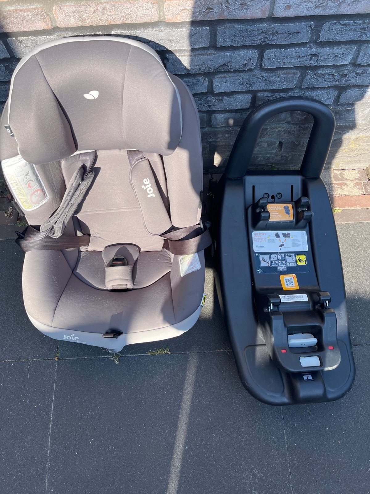Joie i-Venture autostoel met i-Base Advance, Kinderen en Baby's, Autostoeltjes, Gebruikt, 0 t/m 18 kg, Verstelbare rugleuning