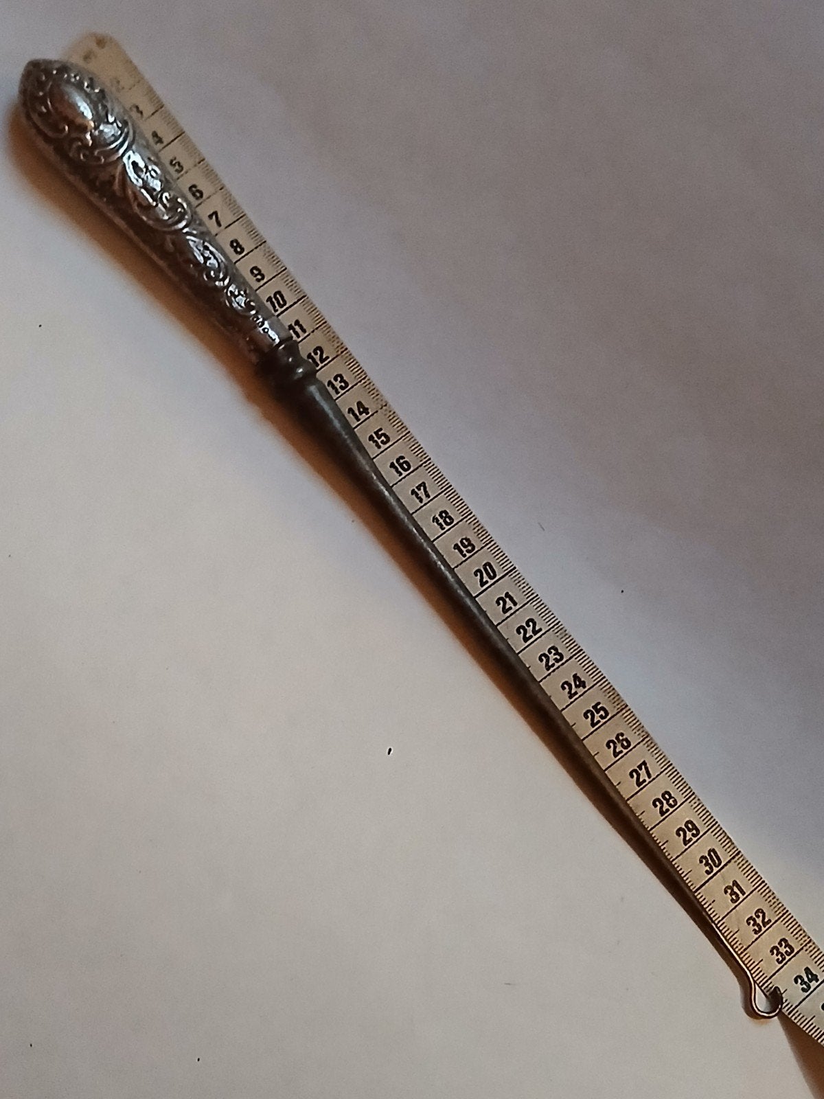 antiek zilver veterhaak corsethaak knopenhaak knoophaakje, Ophalen, Zilver