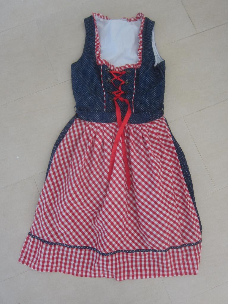Dirndl trachten jurk en schort 2-dlg set BIERFEEST MT 36, Duits, Overige kleuren, Ophalen of Verzenden, Zo goed als nieuw