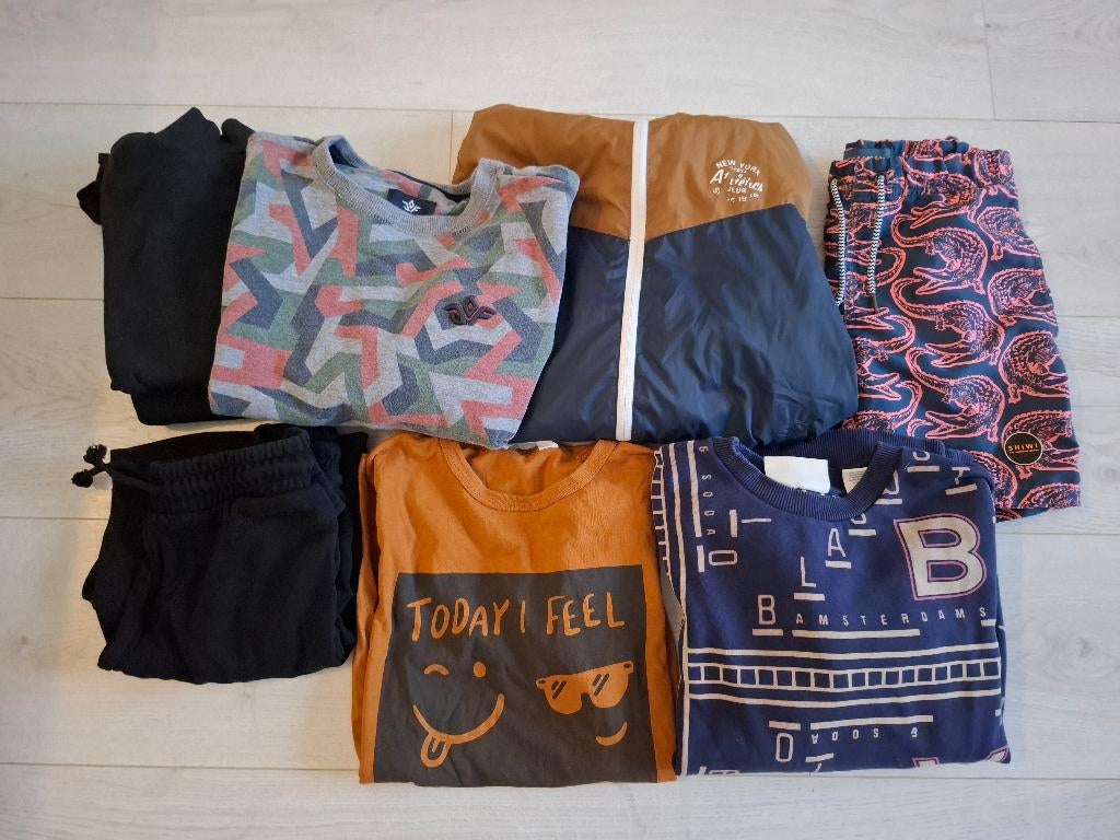 Setje kleding jongen maat 134 - 140, Kinderen en Baby's, Kinderkleding | Maat 134, Ophalen, Gebruikt, Jongen