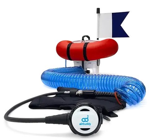 Airbuddy scubba duiken duiktank nieuw in doos Nemo Blu3, Ophalen of Verzenden, Zo goed als nieuw, Duikcomputer