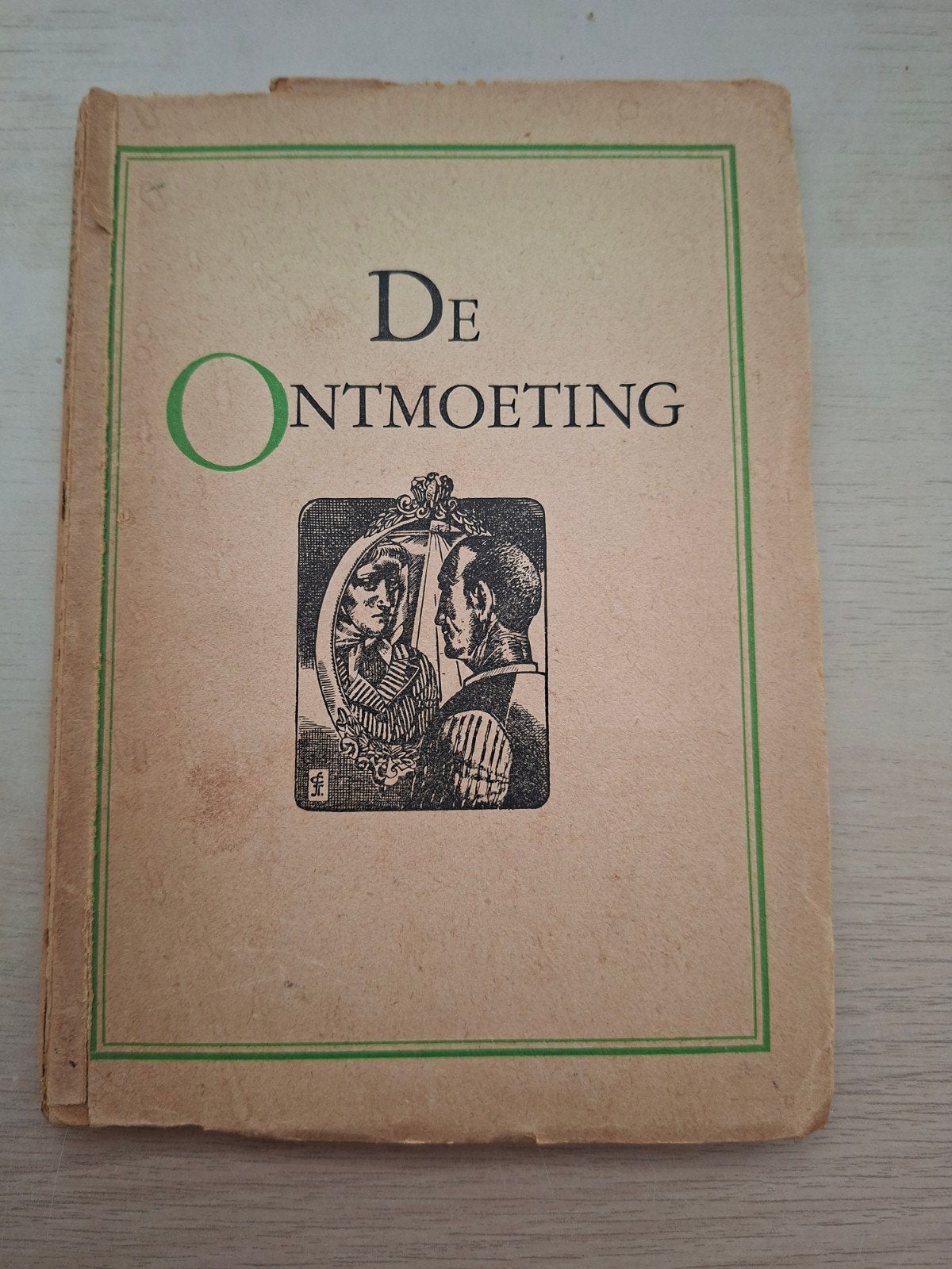 Zeldzaam boek De Ontmoeting - MÉT originele prijsvraagkaart, Ophalen of Verzenden, Gelezen, Antoon Coolen (anoniem uitgegeven)