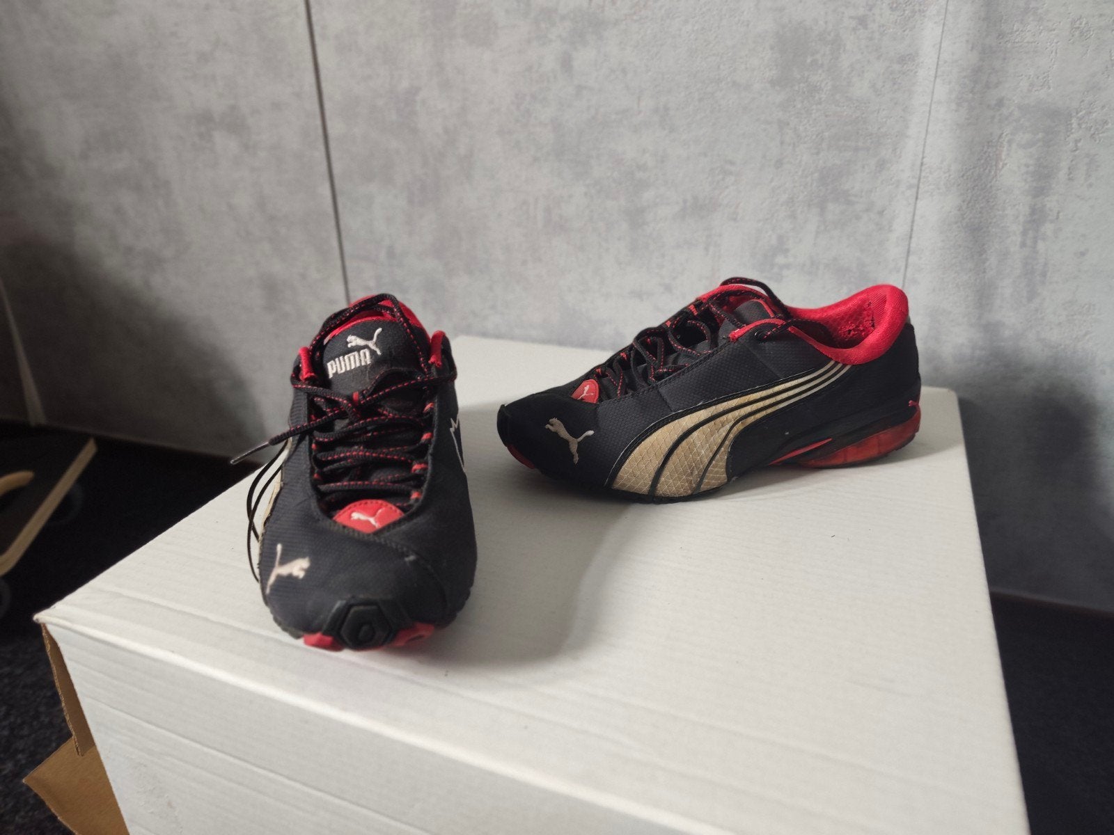 Puma Jago ST Nylon Sneakers Zwart Rood, Ophalen, Puma, Zwart, Sneakers of Gympen
